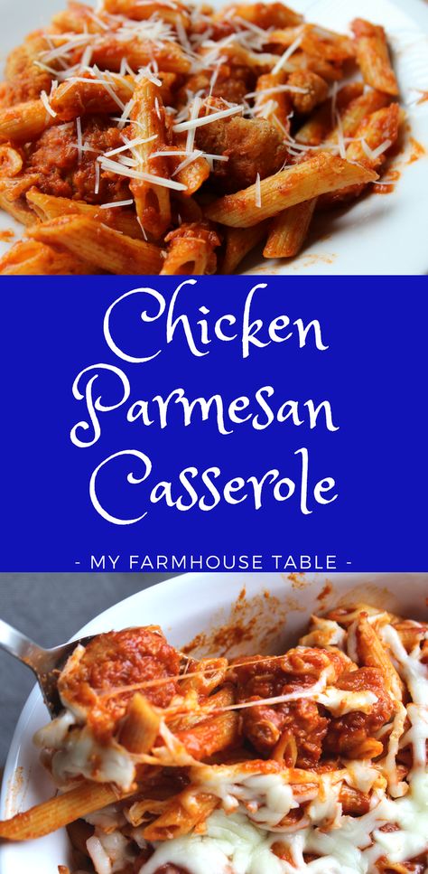 Popcorn Chicken Parmesan Casserole, Recipes With Popcorn Chicken, Popcorn Chicken Recipe Meals, Popcorn Chicken Meals, Baked Chicken Parmesan Casserole, Casserole With Pasta, Easy Baked Chicken Parmesan, Frozen Popcorn, Baked Popcorn Chicken