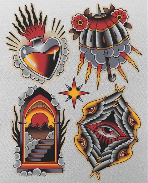 Traditional Heart Tattoos, Desenhos Old School, Traditional Tattoo Drawings, Traditional Tattoo Flash Art, Traditional Tattoo Old School, Traditional Tattoo Inspiration, Traditional Style Tattoo, Omerta Tattoo, Traditional Tattoo Sleeve