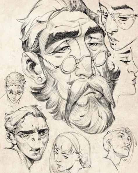 Esben Lash, الفن الرقمي, 얼굴 드로잉, Illustration Book, Character Design Sketches, Face Sketch, Cartoon Faces, Cartoon Character Design, Facial Expressions