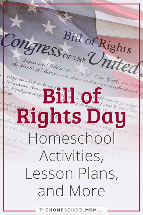 Bill of Rights Day homeschool resource links, including lessons, worksheets, downloads, and more. Bill Of Rights Activities, Bill Of Rights For Kids, Constitution For Kids, Amendments To The Constitution, Free Unit Study, 10 Amendments, Federalist Papers, The Bill Of Rights, Homeschool Lesson Plans