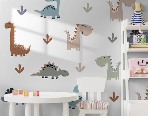 Kids Room Mural Ideas, Dino Footprint, Dinosaur Decals, Dinosaur Wall Decals, Kids Room Murals, Nursery Playroom, Dinosaur Wall, Dinosaur Kids, Slovakia