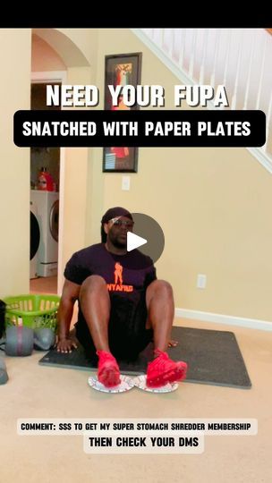 9.1K views · 19K reactions | Comment #sss to get my Super stomach shredder membership then check your dms for details!

Need to lose your FUPA but don’t have time for the gym? Grab 2 paper plates and let’s rock! 🍽️ Check out this home abs workout using paper plates. 🏋️‍♂️ No gym, no problem!

🔥 Follow along these simple steps:

No fancy equipment needed. Just hustle, determination, and those paper plates! 💪

👇 Comment #sss to get my Super Stomach Shredder membership and then check your DMs for details! 

Tag a friend who needs to try this and let’s get those abs shredded together! 💥

#HomeWorkout #AbsWorkout #NoGymNoProblem #PaperPlateWorkout #FitnessHacks #BodyGoals #weightlosstip | Kenya Crooks| Celebrity Trainer| Fupa Coach | ianasher · Original audio Paper Plate Workout, Exercise Belly, Home Abs Workout, 5 Minute Abs Workout, Home Abs, No Gym, At Home Abs, Abs Challenge, Stomach Problems