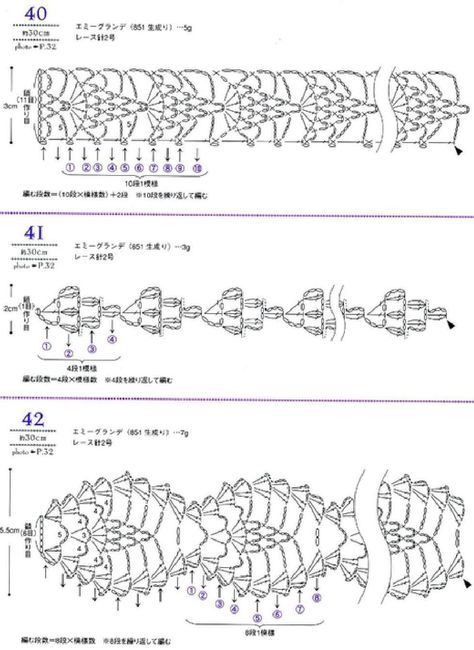 #ClippedOnIssuu from Asahi original lacework pineapple pattern Japanese Bookmark, Motif Kait, Crochet Edging Pattern, Crochet Best, Crochet Stitches Diagram, Crochet Cord, Crocheted Flowers, Pola Amigurumi, Pineapple Crochet