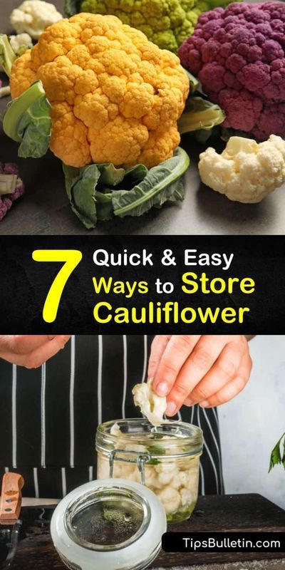 Storing Veggies, How To Cook Cauliflower, Pickled Cauliflower, Frozen Cauliflower, How To Make Cauliflower, Low Acid Recipes, Raw Cauliflower, Quick Bites, Canning Vegetables