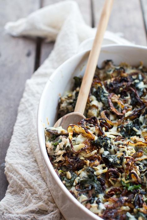 Kale and Wild Rice Casserole | via Half Baked Harvest Wild Rice Casserole, Healthy Casseroles, Half Baked Harvest, Think Food, Rice Casserole, Wild Rice, Menu Ideas, It Goes On, Casserole Dish