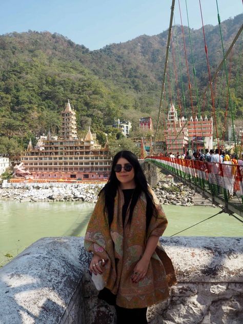 lakshman jhula rishikesh travel guide Lakshman Jhula, Rishikesh Travel, India Tourist, Ganges River, Travel Destinations In India, Vacation Outfits Women, Travel Infographic, Solo Photo, Haridwar