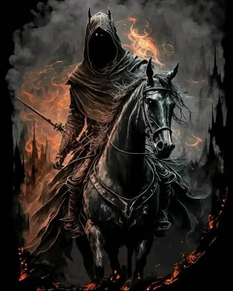 4 Horsemen Tattoo, Headless Horseman Tattoo, Horsemen Tattoo, Horsemen Of The Apocalypse Tattoo, Four Horsemen Of The Apocalypse Tattoo, Grim Reaper Tattoo Ideas, Reaper Tattoo Ideas, Metallica Nothing Else Matters, Horseman Tattoo