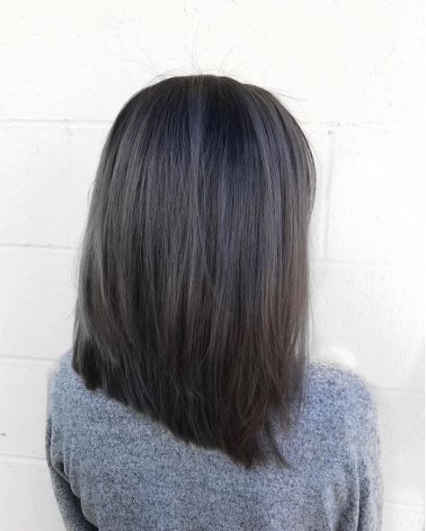 The Gorgeous Hair Colour Trend Your Boss Won't Mind You Wearing - The Singapore Women's Weekly Charcoal Grey Hair, Charcoal Hair, Brown Ombre Hair Color, Grey Ombre Hair, Gray Balayage, Hair Dyed, Colour Trend, Brown Ombre Hair, Guy Tang