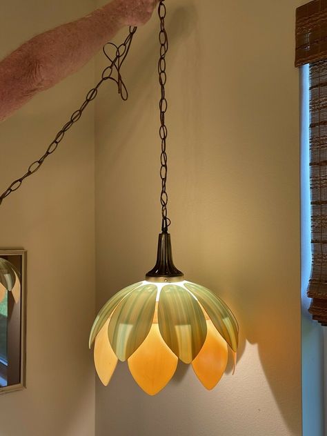 Mid Century Hanging Light, Mid Century Modern Hanging Light, Mid Century Modern Pendant Lamp Shade, Mcm Pendant Light, Mcm Hanging Lamp, Mcm Light Fixture, Bungalow Lighting, 70s Lighting, Midcentury Modern Lamp