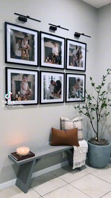 Cups Starbucks, Renovation Inspiration, Photo Wall Decor, Hall Decor, House Decorations, House Renovation, Decor Home Living Room, Wall Ideas, Living Room Inspo