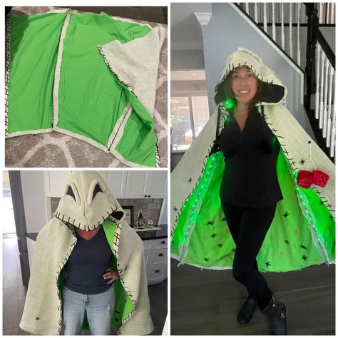 Oogie boogie cape Disney’s Oogie Boogie Dress Diy, Easy Oogie Boogie Costume, Disney Oogie Boogie Bash Outfits, Oogie Boogie Costume Ideas, Female Oogie Boogie Costume, Oogie Boogie Costume Diy, Oggie Boogie Costumes Diy, Oogie Boogie Costume Women, Diy Oogie Boogie Costume For Women