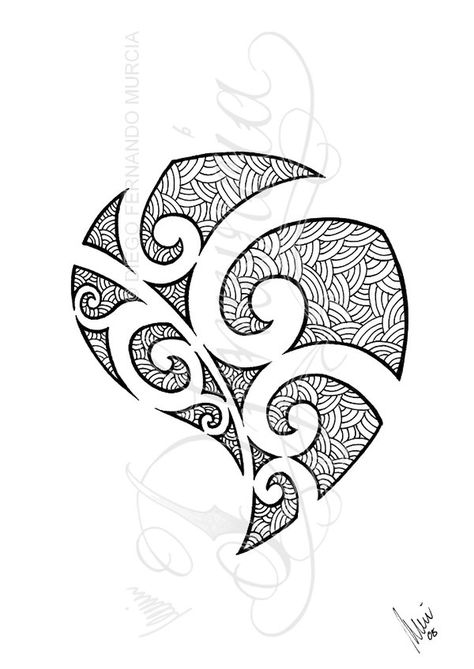 Polynesian comma -filled- by dfmurcia on deviantART Maori Tattoo Arm, Ta Moko Tattoo, Stammestattoo Designs, Tato Maori, Tattoo Sonne, Maori Symbols, Tattoo Son, A Tattoo Design, Maori Tattoos