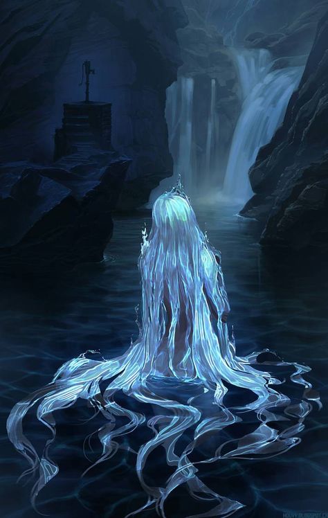 Spirit Drawing, Water Spirit, Arte Cyberpunk, Magic Aesthetic, Spirited Art, Water Element, Fantasy Aesthetic, Arte Fantasy, Mermaid Art