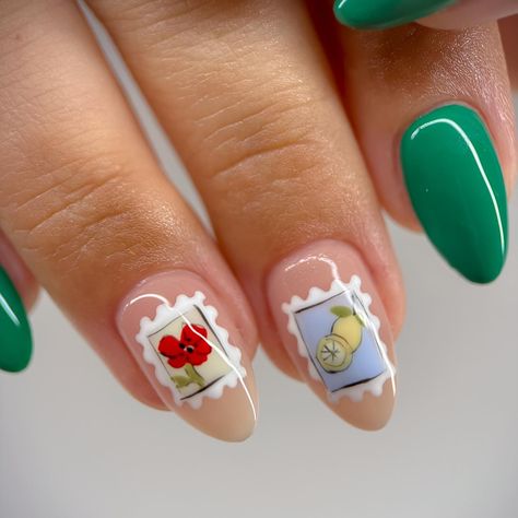 Europe Vacation Nails, Europe Nails Travel, Dopamine Nails, Stamp Nails, Map Nails, Europe Nails, Nails Travel, Travel Nails, Nails Abstract