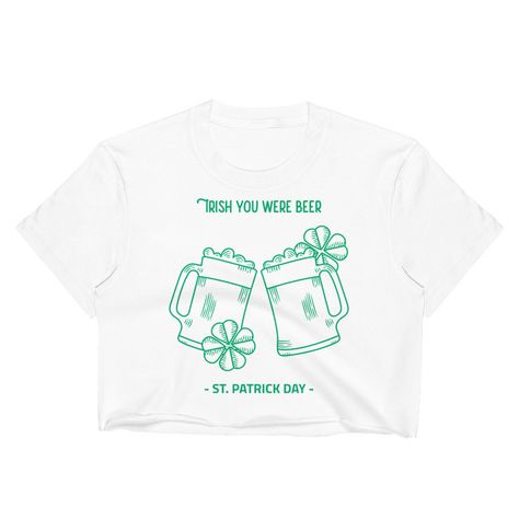 St Pattys Day Shirts Women, Funny St Patricks Day Shirts, Irish Tshirts, T Shirt Crop Top, St. Patricks Day, Women Tshirt, St Patrick Day Shirts, Paddys Day, Cropped Tops