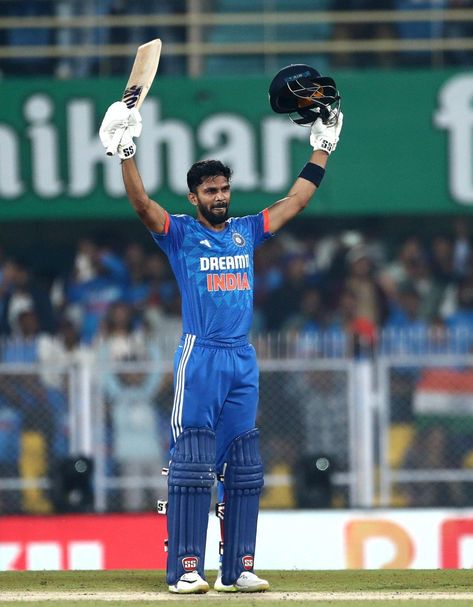 Ruturaj Gaikwad scored a remarkable 123 in the third T20I against Australia, helping the hosts cross the 200-run mark for the third straight game. He turned things around from 81-3 in 10.3 overs to 222-3 at the end of the innings. In comparison, the rest of the team was only able to score 99 runs including extras.  In the process, Gaikwad became the ninth-ever Indian to score a T20I century, with the last player being Yashasvi Jaiswal. The batter has had a remarkable tournament, after sco... Rituraj Gaikwad, Ruturaj Gaikwad, Yashasvi Jaiswal, West Indies, Reality Quotes, Knock Knock, Rocket, Interview, Australia