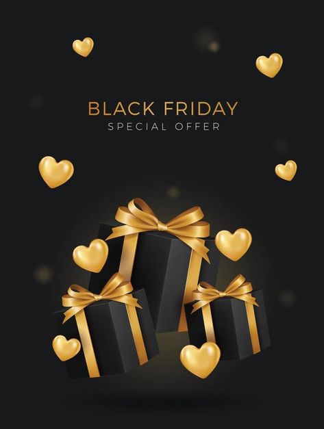 Black Friday Super Sale Realistic black gifts and balloons boxes background Black Friday Background, Friday Background, Vector Snowflake, Balloon Box, Black Gifts, Background Black, Background Background, Black Gift, Super Sale