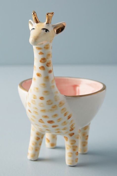 Polymer Clay Kunst, Ceramic Pinch Pots, Giraffe Decor, Pottery Animals, Tanah Liat, Keramik Design, Wheel Thrown Pottery, Pinch Pots, Thrown Pottery