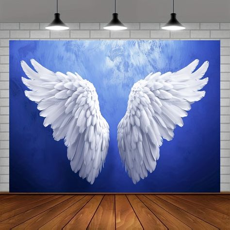 1pc Mother's Day Backdrop Flying White Angel Wings Sunshine Romantic Background Photography Photo Mother Lady Wedding Anniversary Portrait Artistic Photobooth Studio Prop, Party Supplies, Birthday Supplies, Mother's Day Supplies Decor https://share.temu.com/wxDrjVg25lA via @shoptemu Wings Photobooth, Angel Wings Photography, Wings Photography, Pretty Wings, White Angel Wings, Romantic Background, White Angel, Studio Props, Background Photography