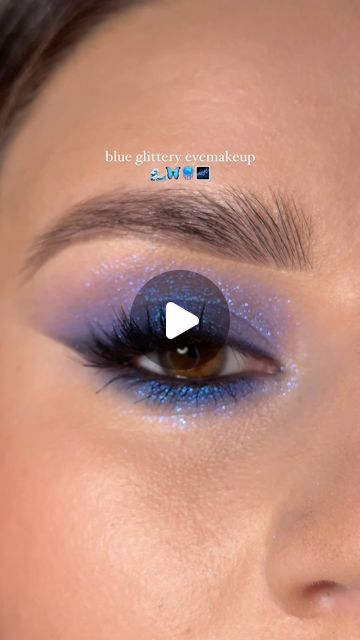 Light Blue Eye Shadow Looks, Blue Eye Shadow Looks, Blue Eyeliner Makeup, Krazy Kat, Light Blue Eyes, Kajal Eyeliner, Opal Moonstone, Blue Eyeliner, Easy Makeup Tutorial