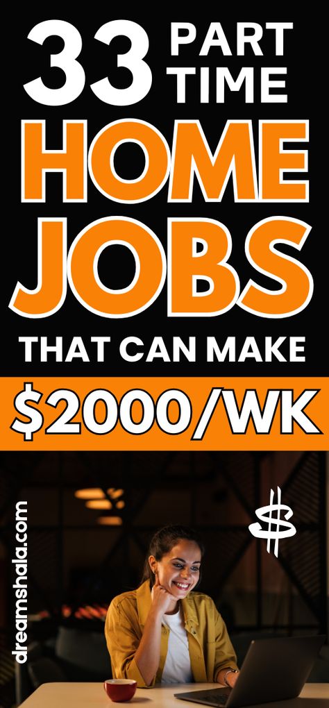 Wondering how to make money from home through part-time jobs? Did you know that there are part-time job ideas that you can do in the evenings and nights, at your time of convenience, and earn a decent passive income? If not, this guide will show you a list of 33 work-at-home part-time jobs that you will love! #parttimejobsfromhome #remotejobs #nightjobs #careerjobs #extraincomeideas Ideas For Making Money, Work From Home Business Ideas, Ways To Make Money From Home, Part Time Work From Home Jobs, How To Make Money At Home, Diy Money Making Ideas, At Home Business Ideas, Adjusting Glasses, Make Extra Money At Home