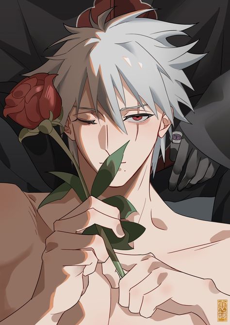 Hot Kakashi Hatake, Kakashi Hot Pics, Kakashi Christmas, Kakashi Couple, Kakashi X Yn, Kakashi Pfp, Kakashi No Mask, Kakashi Manga, Kakashi Fanart