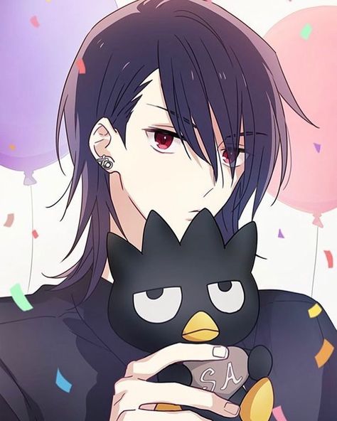 193 Me gusta, 0 comentarios - Sanrio Characters’ Birthdays (@sanriobirthdays) en Instagram: "Happy birthday Subaru Amagaya! 🖤 Subaru Amagaya is a high school Sanrio Boy who loves Badtz-Maru.…" Sanrio Boys Kuromi, Sanrio Boys, Sailor Moon Wedding, Sanrio Danshi, Anime Paper, Badtz Maru, Boy Character, Boys Wallpaper, Hello Kitty Items