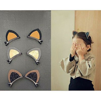 Skirt Diy, Hair Clips Diy, Ear Style, Hair Kids, Baby Hair Clips, Ear Hair, Cat Ear, Glitter Hair, Hair Clips Girls