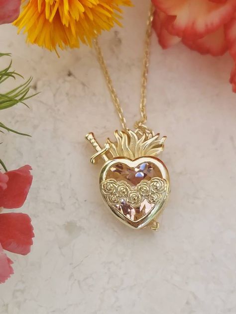 14kt Gold Filled Over 925 Sterling Silver Sacred Heart of - Etsy Baby Boy Knitting Patterns Free, Boys Knitting Patterns Free, Immaculate Heart Of Mary, Heart Of Mary, Baby Boy Knitting Patterns, Immaculate Heart, Sacred Heart Of Jesus, Catholic Jewelry, Heart Of Jesus