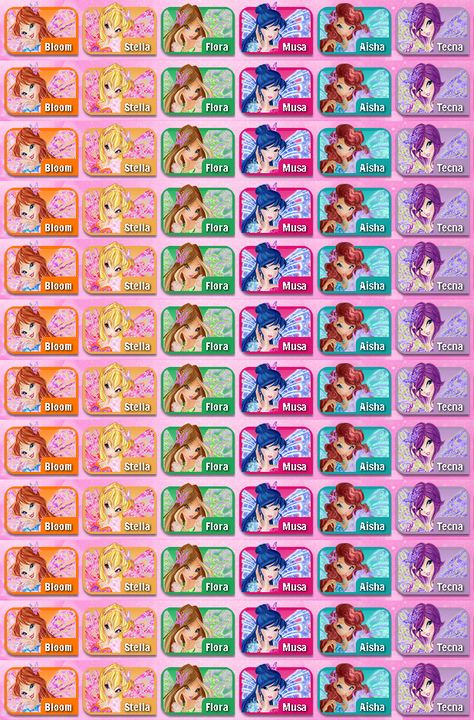 Winx Club Stickers, Club Stickers, Las Winx, Klub Winx, Bloom Winx Club, Fairy Parties, Birthday Printables, Cute Animal Photos, Care Bear