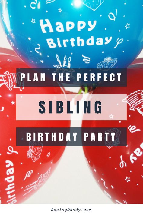 Why have a friend birthday party when you can have a sibling birthday party? Find out all the details on how to plan the perfect sibling birthday party! #birthdayparty #familyactivities #disney #buildabear #diy Birthday Party For Siblings, Brother Sister Birthday Party Themes, Shared Birthday Party Ideas, Sister Birthday Party Ideas, Sister Birthday Party, Friend Birthday Party, Shared Birthday Parties, Double Birthday Parties, Sibling Birthday Parties