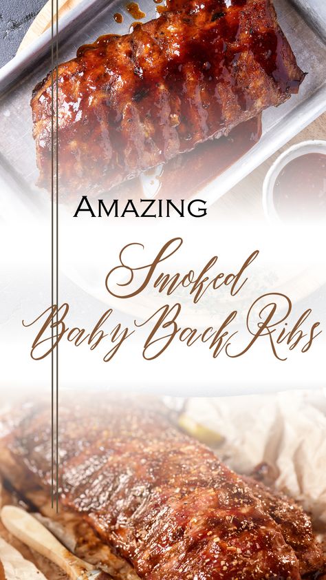 Dive into the world of BBQ with these amazing smoked baby back ribs. Cooked to perfection on a pellet smoker for that authentic flavor. Smoked Ribs In Pellet Smoker, Smoked Ribs In Smoker, Smoker Ribs, Best Baby Back Ribs, Smoked Baby Back Ribs, Pork Back Ribs, Baby Back Pork Ribs, Smoked Pork Ribs, Honey Pork