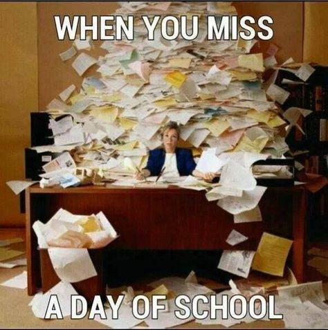 31 Hilarious School Memes - So much for taking a sick day. Organizing Paperwork, Crafts For Teens To Make, Teacher Memes, School Memes, Psychology Today, Teacher Quotes, Evernote, Teacher Humor, Infp