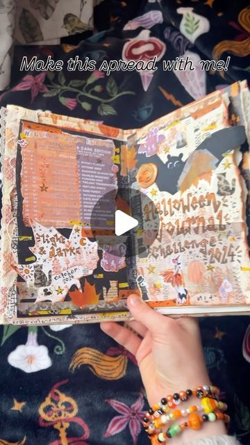 Happy October!🧡 Journal with me as I make a title page for Day 1 of the #HalloweenJournalChallenge (the best time of the year!) in my junk journal 👻

The HJC is an annual creative journaling challenge that I host on Instagram and YouTube every single October. https://kiacreates.co.uk/halloweenjournalchallenge

halloween junk journal,junk journal,halloween journals,halloween journal challenge,halloweenjournalchallenge,halloween journal with me,halloween journal ideas October Junk Journal, Halloween Journal Ideas, October Journal Ideas, Journal Scrapbook Ideas, Halloween Art Journal, Halloween Journaling, Journal Ideas Art, Spooky Journal, Creative Journal Ideas