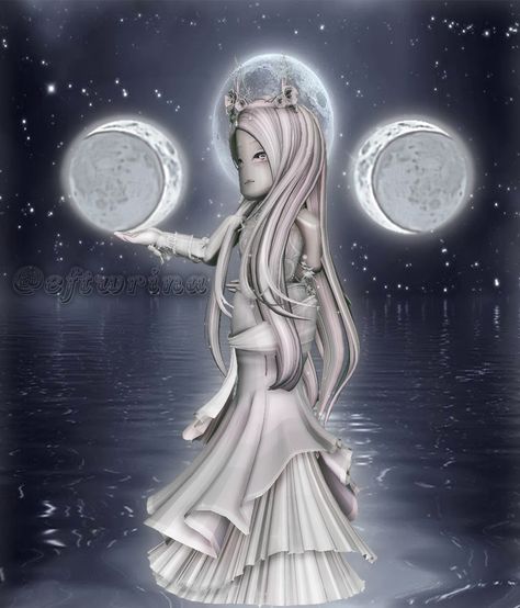 Moon Goddess Outfit, Goddess Outfit Ideas, Outfit Ideas Drawing, Royal High Outfits Ideas Cheap, The Moon Goddess, Goddess Of The Moon, Goddess Outfit, Nature Goddess, Pixel Drawing