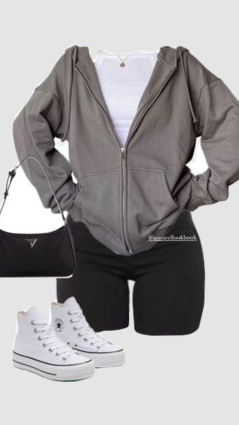 Outfits For Highschool, Cute Nike Outfits, Stylish Summer Outfits, Outfit Inspo Casual, Dress Homecoming, Trendy Outfits For Teens, Cute Lazy Day Outfits, Cute Outfits For School, White Converse