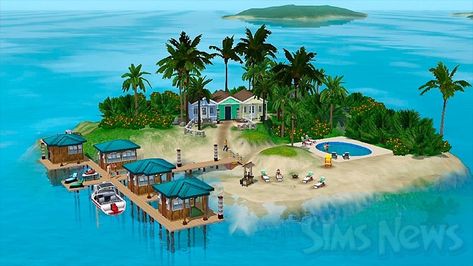 Sims 3 Island Paradise, The Sims 3, Island Paradise, Island Resort, Small Island, Sims 3, Tropical Paradise, Beach Style, The Sims