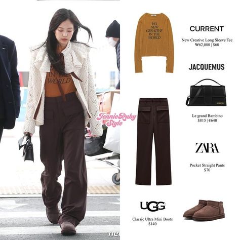 Jennie Uggs, Jennie Uggs Outfit, Jacquemus Jennie, Jennie Style Outfits, Ikea Lounge, Jennie Outfits, Jennie Style, Bags 2022, Jacquemus Bag