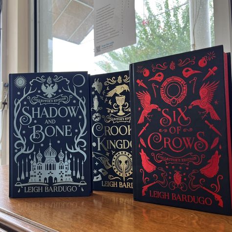 We just got in some beautiful collector’s edition Leigh Bardugo novels — the first book in the Shadow and Bone Trilogy, and the complete Six of Crows Duology!! Pssst.. We also have her King of Scars duology on our Naked Books Ca$h Cart! Shadow And Bone Trilogy, King Of Scars, Her King, Shadow And Bone, Leigh Bardugo, Six Of Crows, The Shadow, Crows, The Collector