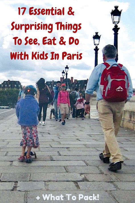 Paris has more kid-friendly things to see, do & eat than you might expect. Here are the museums, parks, foods and even churches  my family loved on our visit. #paris #thingstodo #foods #placestostay #kids Paris With Kids, One Day In Paris, Paris Things To Do, Paris Kids, Paris Holiday, Paris Family, Kid Friendly Restaurants, French Kids, Things To Do In Paris