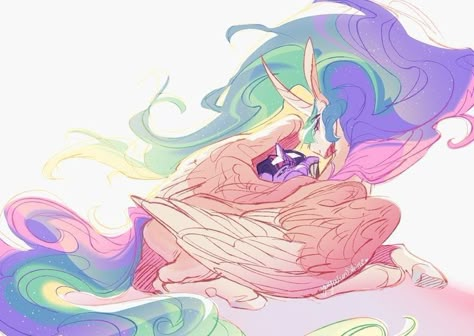 Princess Celestia And Twilight, Celestia And Twilight, Female Eyebrows, Twilight Sparkle Alicorn, My Lil Pony, Mlp Fan Art, My Little Pony Comic, Princess Celestia, My Little Pony Drawing