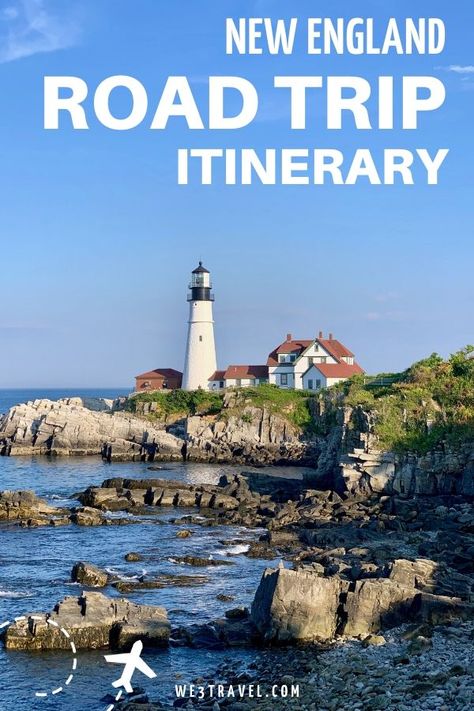 New England road trip itinerary -- how do you squeeze all the New England states into one vacation? Find out how in this New England trip itinerary (plus tips on how to do it on a budget!) #newengland #roadtrip England Road Trip Itinerary, Aesthetic English, England Road Trip, Countryside Kitchen, Maine Road Trip, Disney Worlds, England Aesthetic, New England Road Trip, Usa Roadtrip