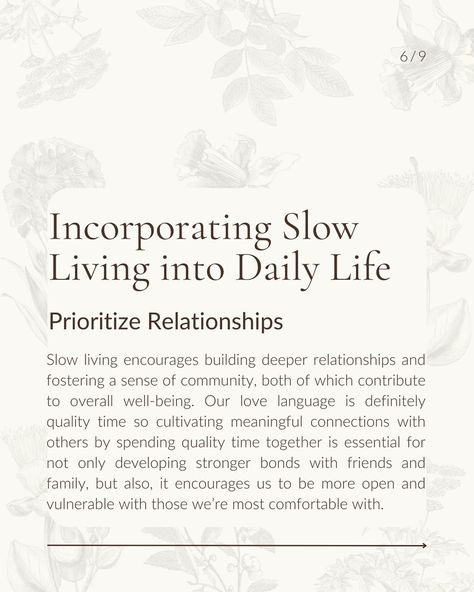 In the hustle and bustle of today’s fast-paced world, the concept of slow living has gained popularity as a refreshing antidote to the constant rush and stress that often accompany modern life. Slow living emphasizes a more intentional, mindful, and purposeful approach to life, which we at Breezy Acres are all about! In this post, we’ll explore what slow living means to us and discuss ways to incorporate slow living into daily life. . . . #slowliving #seasonalliving #rituals #breezyacresde... Slow Paced Life, Cottagecore Living, Slow Life, The Hustle, Fast Paced, Slow Living, Love Languages, Modern Life, Quality Time