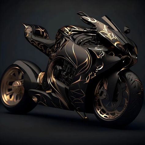 Visit my website for more updates.. Moter Cycles, Futuristic Bike, Moter Cycle, Golden Bike, Ghost Bike, Futuristic Cars Design, Image Moto, Custom Sport Bikes, Power Bike