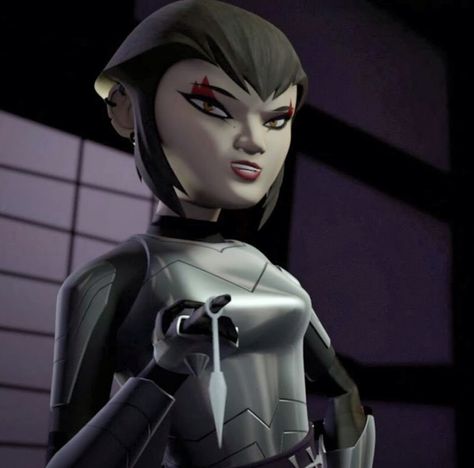 Karai (born Hamato Miwa) is an antagonist-turned-protagonist in Teenage Mutant Ninja Turtles. She was originally the biological daughter of Splinter. Now, she is a 16-year-old master Konoichi and the love interest of Leonardo, adopted into The Foot Clan by Shredder as his daughter until her discovery of her true heritage in The Hamato Clan and the Ninja Turtles. Karai Tmnt 2012, Karai Tmnt, Tmnt Karai, Leonardo Tmnt, Teenage Mutant Ninja Turtles Artwork, Teenage Mutant Ninja Turtles Art, Ninja Turtles Artwork, Teenage Ninja Turtles, Teenage Ninja