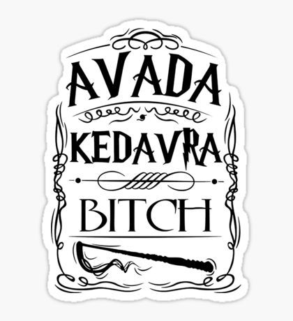 Avada Kedavra Bitch  Sticker Harry Potter Witch, Harry Potter Wallpaper Phone, Citate Harry Potter, Glume Harry Potter, Art Harry Potter, Tapeta Harry Potter, Buku Harry Potter, Images Harry Potter, Harry Potter Tumblr