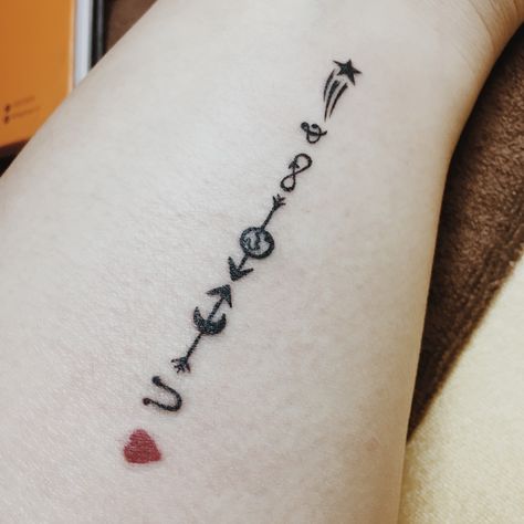 To Infinity And Beyond Tattoo, Infinity And Beyond Tattoo, Beyond Tattoo, Code Tattoo, Hair Piercing, Tattoo Hair, S Tattoos, Luv U, Forever And Ever