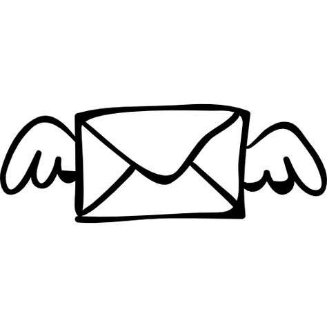 Email winged envelope outlined sketch Free Icon Envelope Aesthetic Icon, Open Envelope Drawing, Wings Doodle, Envelope Logo, Envelope Icon, Support Icon, Webpage Template, Envelope Addressing Template, Sketch Free