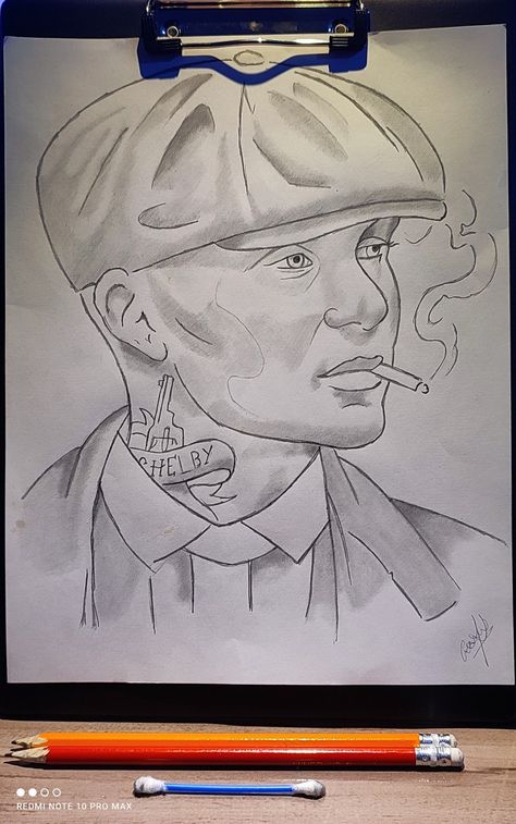 Thomas Shelby Drawing Pencil, Thomas Shelby Sketch, Thomas Shelby Drawing, Shelby Drawing, Drawing Pics, Easy Graffiti, Easy Graffiti Drawings, Pencil Drawing Images, Pencil Sketching