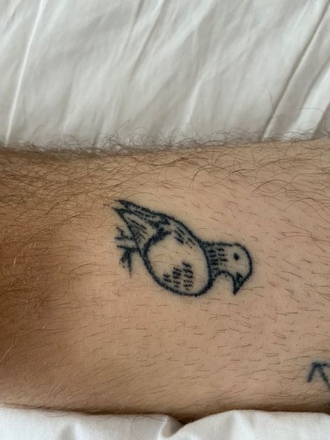 Stick And Poke Animals, Skateboard Stick And Poke, American Traditional Stick And Poke, Shaded Stick And Poke, Spooky Stick And Poke Tattoo, Dino Stick And Poke, Dog Stick And Poke, Good Stick And Poke Tattoos, Bird Stick And Poke